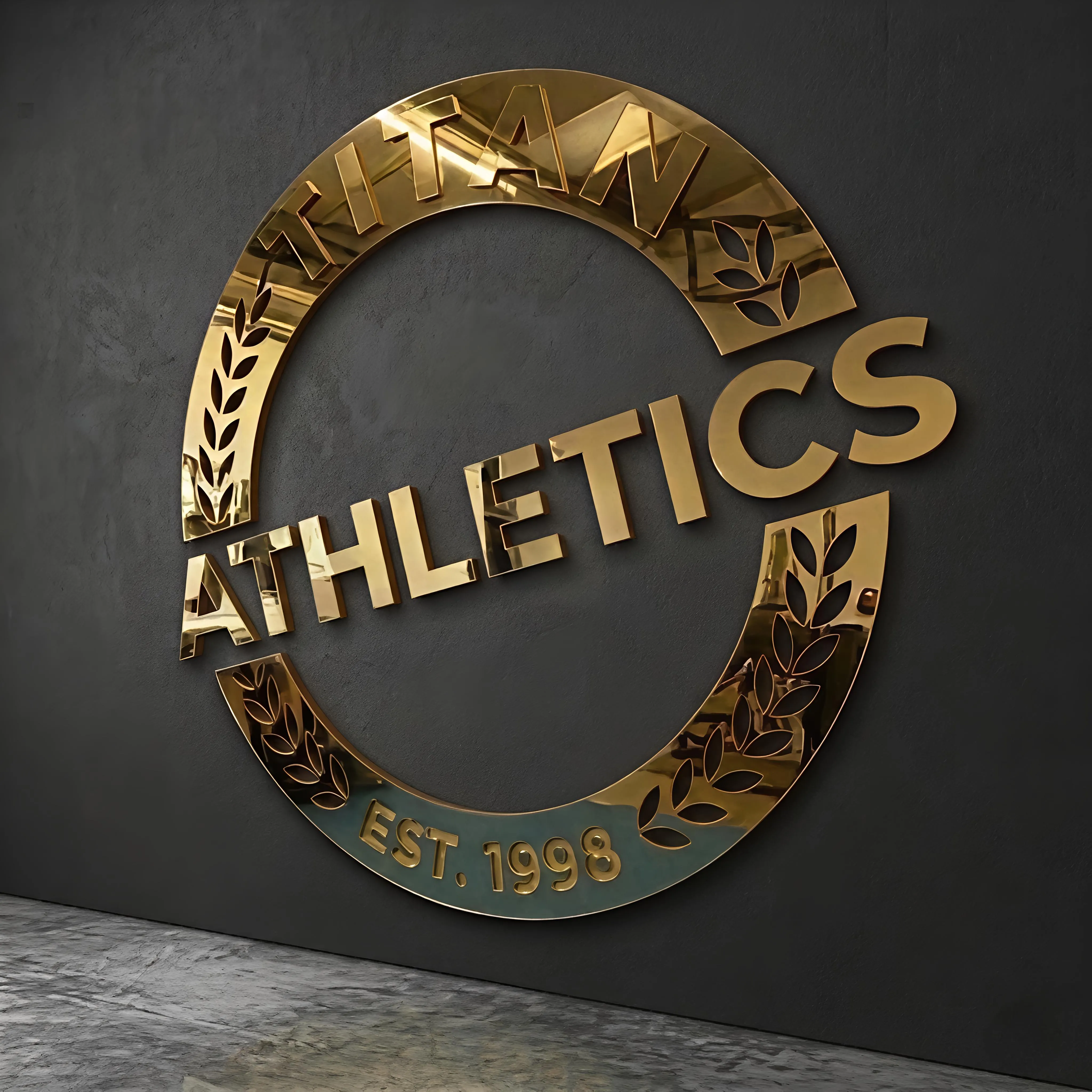 3D Acrylic Logo Wall Sign – Standard Colours (Square or Circle Logos)